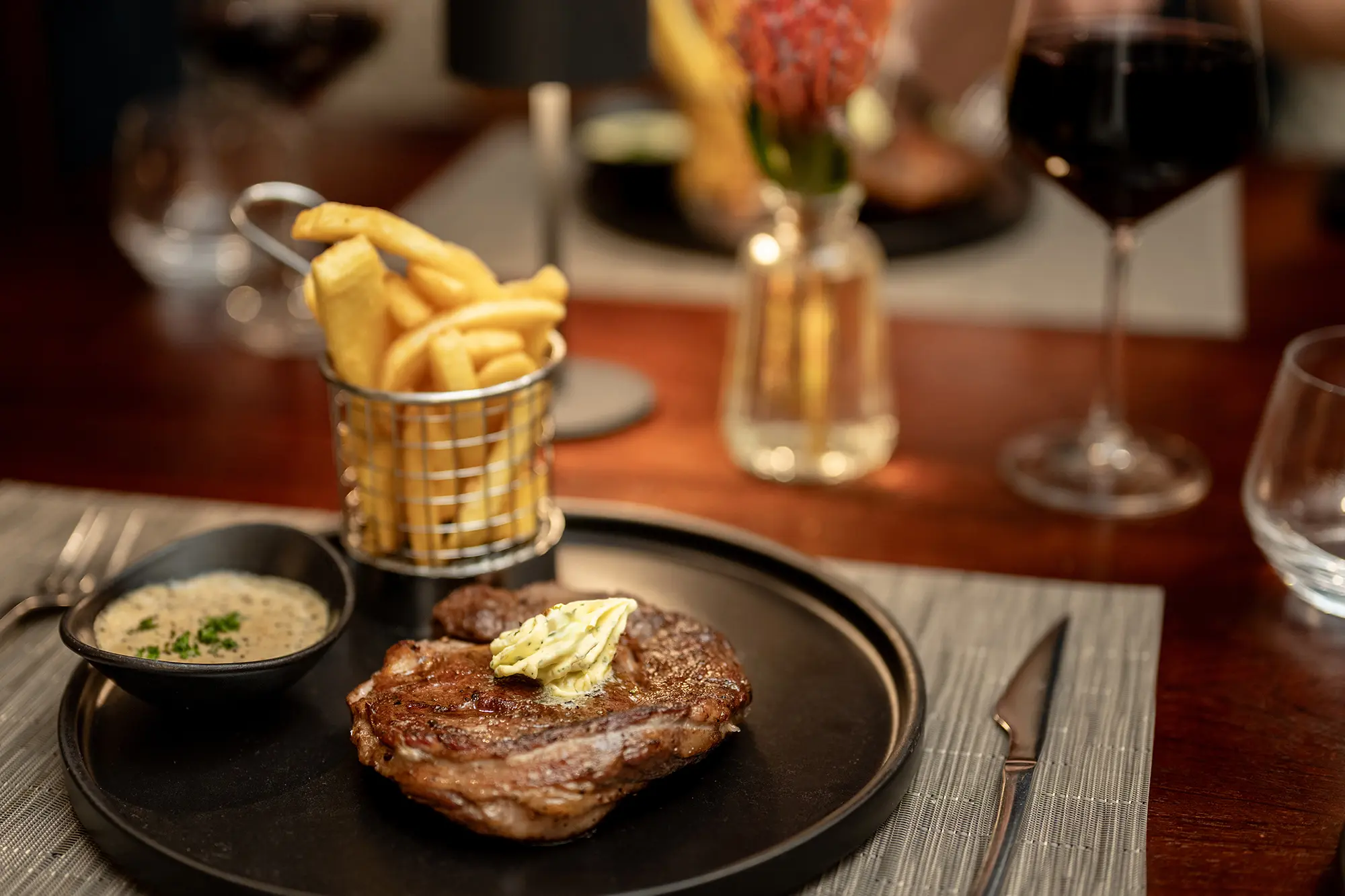 Steak night at Zackary's